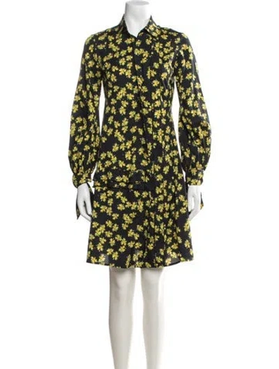 Pre-owned Derek Lam Floral Print Mini Dress In Multicolor