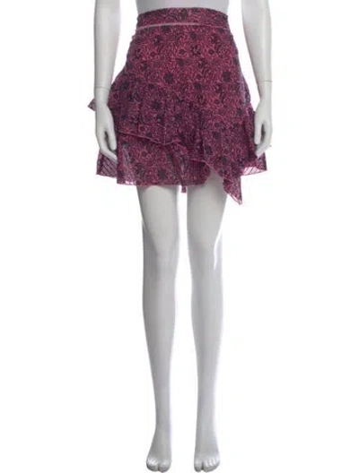 Pre-owned Derek Lam Floral Print Mini Skirt In Multi