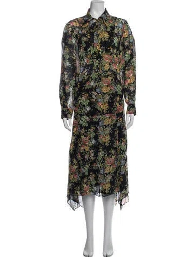 Pre-owned Derek Lam Floral Print Skirt Set In Multicolor