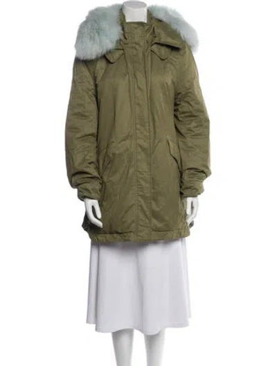 Pre-owned Derek Lam Fur Jacket In Neutral