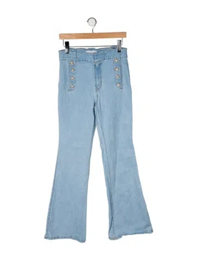 Pre-owned Derek Lam High-rise Flared Jeans In Blue