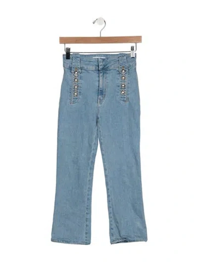 Pre-owned Derek Lam High-rise Flared Jeans In Blue