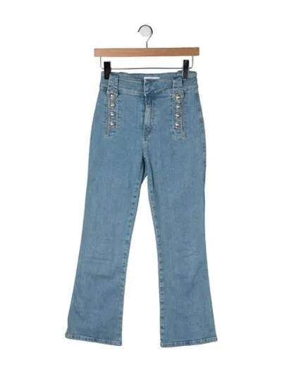 Pre-owned Derek Lam High-rise Flared Jeans In Blue