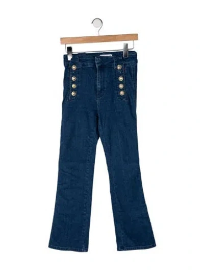 Pre-owned Derek Lam High-rise Flared Jeans In Blue