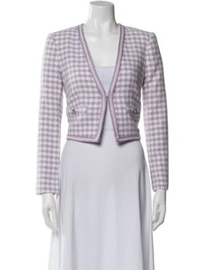 Pre-owned Derek Lam Houndstooth Print Evening Jacket W/ Tags In Multi