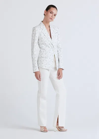 Derek Lam Irina Single Breasted Jacket In White