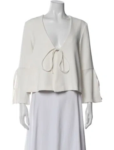 Pre-owned Derek Lam Jacket In White