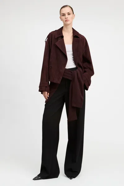 Derek Lam Jane Blouson Jacket In Brown