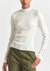 Derek Lam Kassandra Ribbed Mock Neck Sweater