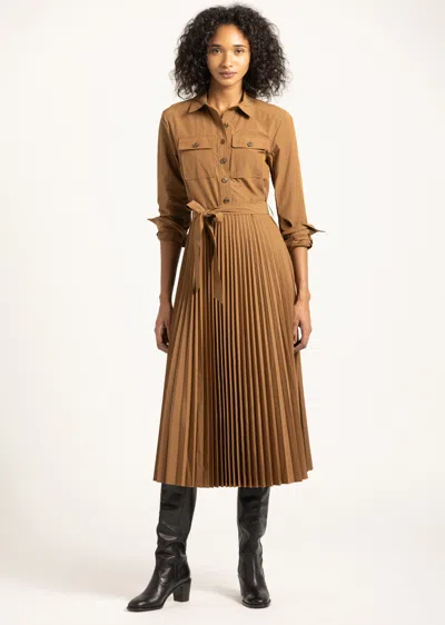 Derek Lam Kenza Pleated Midi Dress