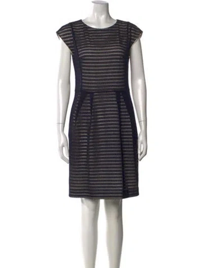 Pre-owned Derek Lam Lace Pattern Knee-length Dress In Blue