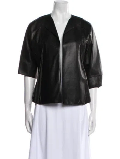 Pre-owned Derek Lam Lambskin Evening Jacket In Black