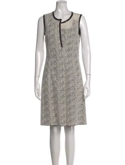 Pre-owned Derek Lam Lambskin Knee-length Dress In Neutral