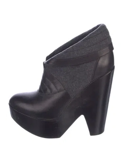 Pre-owned Derek Lam Leather Boots In Black