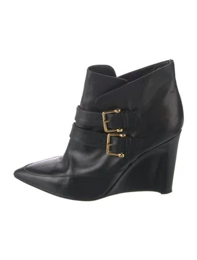 Pre-owned Derek Lam Leather Boots In Black