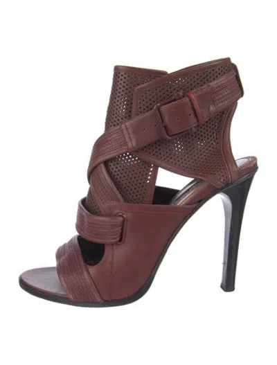 Pre-owned Derek Lam Leather In Burgundy