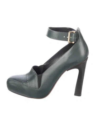 Pre-owned Derek Lam Leather Pumps In Green