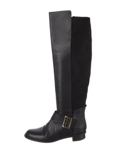 Pre-owned Derek Lam Leather Riding Boots In Black