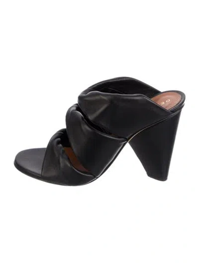 Pre-owned Derek Lam Leather Sandals In Black