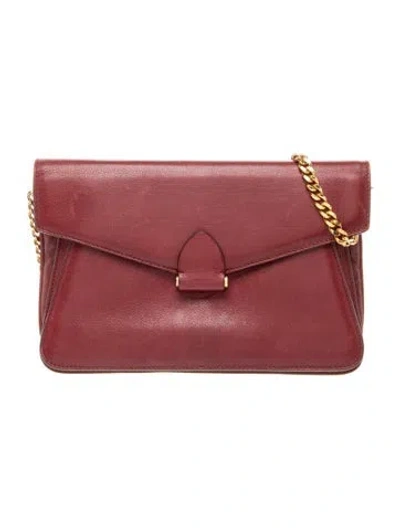 Pre-owned Derek Lam Leather Shoulder Bag In Burgundy