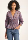 Derek Lam Lilith V-neck Blouse In Multi