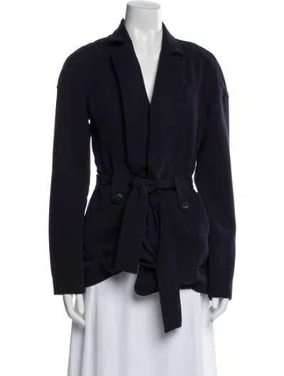 Pre-owned Derek Lam Linen Blazer In Blue