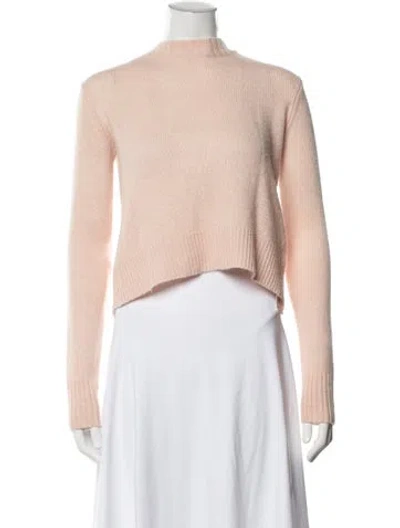 Pre-owned Derek Lam Linen Mock Neck Sweater In Pink