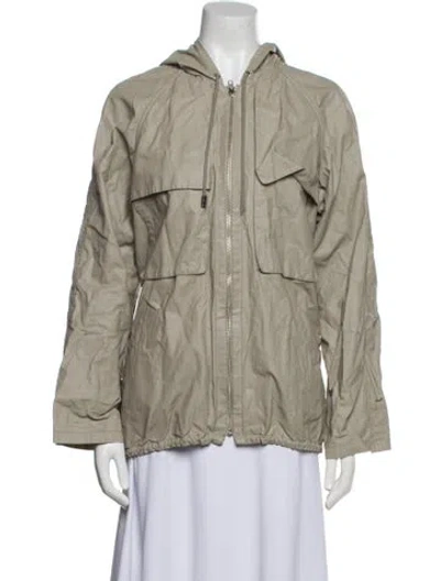 Pre-owned Derek Lam Linen Utility Jacket In Neutral
