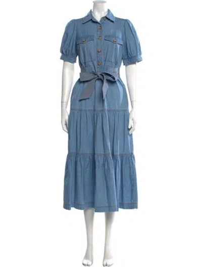 Pre-owned Derek Lam Long Dress In Blue