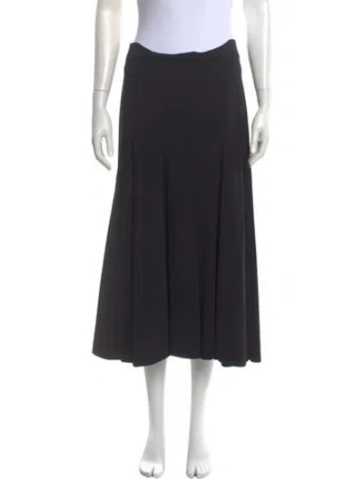 Pre-owned Derek Lam Long Skirt In Black