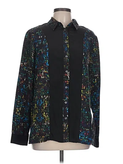 Pre-owned Derek Lam Long Sleeve Blouse In Black
