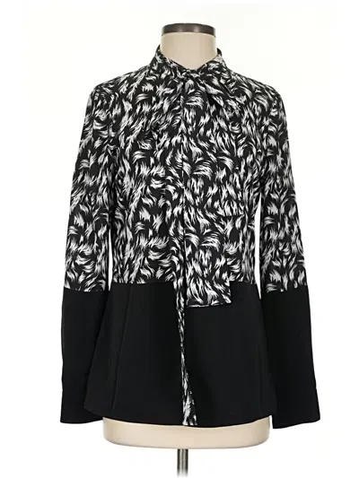 Pre-owned Derek Lam Long Sleeve Blouse In Black
