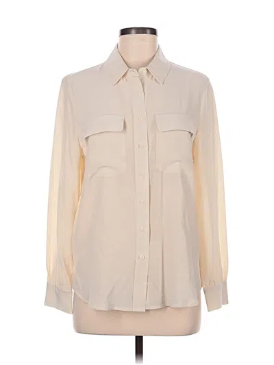 Pre-owned Derek Lam Long Sleeve Blouse In Ivory
