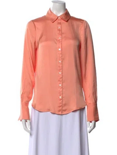 Pre-owned Derek Lam Long Sleeve Blouse In Pink