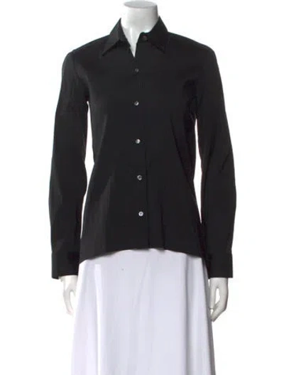 Pre-owned Derek Lam Long Sleeve Button-up Top In Multi