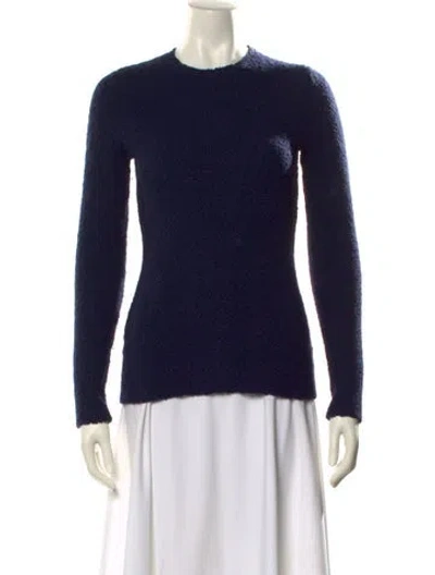 Pre-owned Derek Lam Merino Wool Crew Neck Sweater In Black