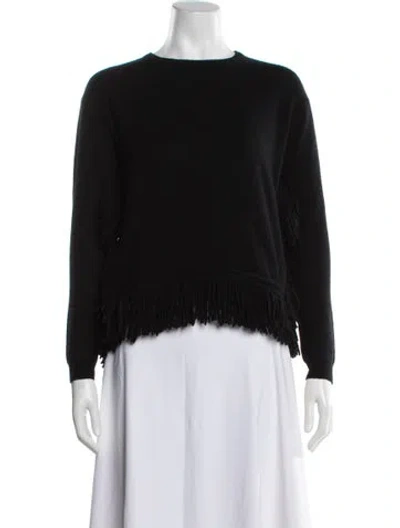 Pre-owned Derek Lam Merino Wool Crew Neck Sweater In Blue