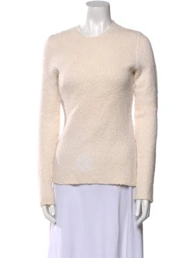 Pre-owned Derek Lam Merino Wool Crew Neck Sweater In Neutral