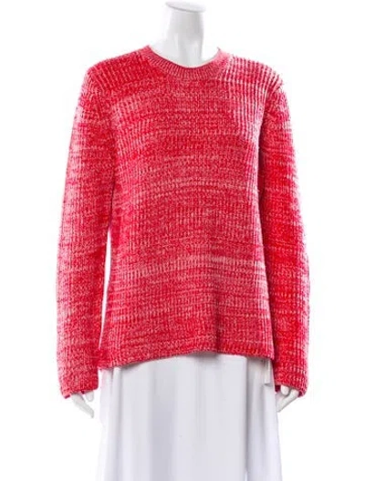 Pre-owned Derek Lam Merino Wool Striped Sweater In Red