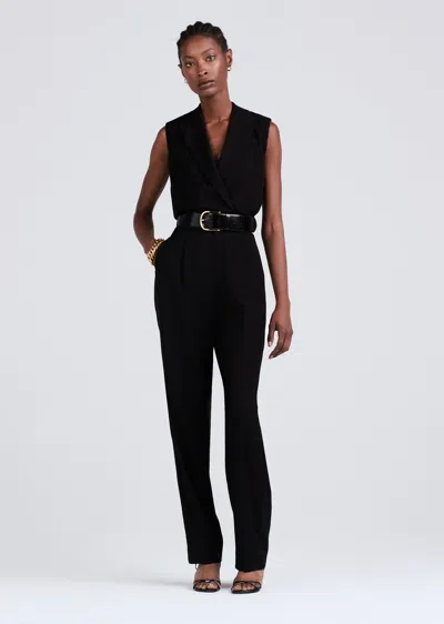 Derek Lam Merrill Sleeveless Blazer Jumpsuit In Black