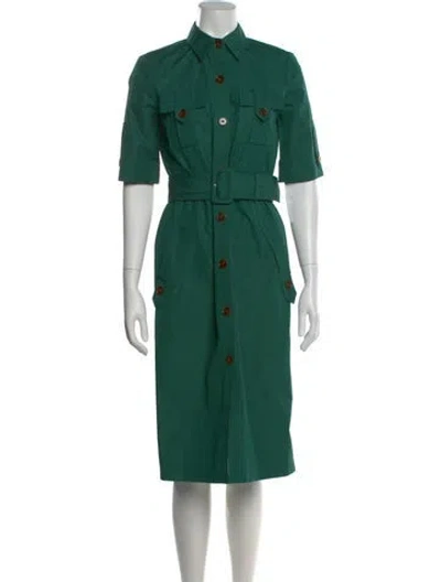Pre-owned Derek Lam Midi Length Dress In Green
