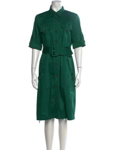 Pre-owned Derek Lam Midi Length Dress In Green