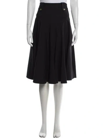 Pre-owned Derek Lam Midi Length Skirt In Black