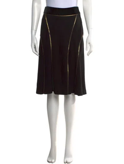 Pre-owned Derek Lam Midi Length Skirt In Black