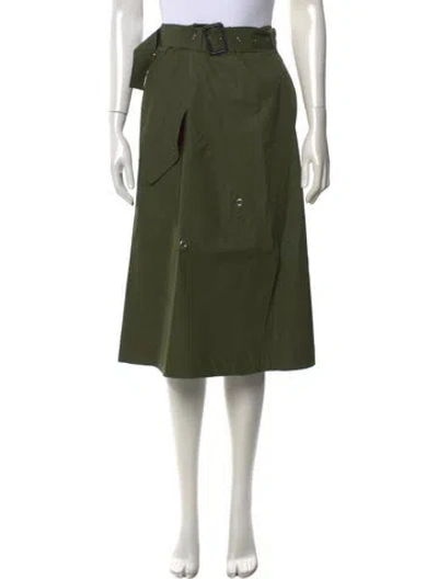 Pre-owned Derek Lam Midi Length Skirt In Green