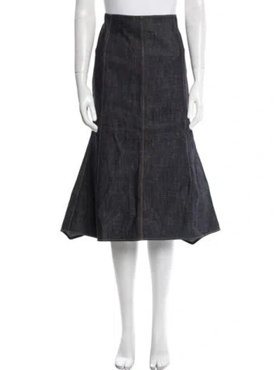Pre-owned Derek Lam Midi Length Skirt W/ Tags In Blue