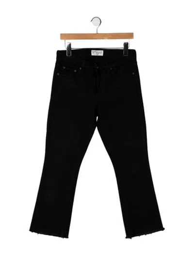 Pre-owned Derek Lam Mid-rise Flared Jeans In Black