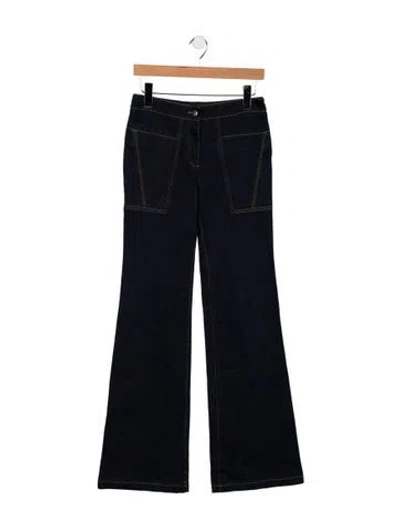 Pre-owned Derek Lam Mid-rise Flared Jeans In Blue