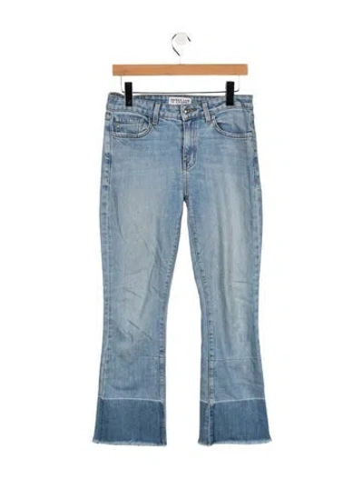 Pre-owned Derek Lam Mid-rise Flared Jeans In Blue