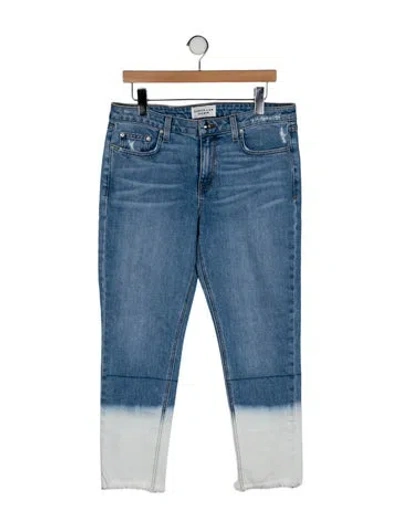 Pre-owned Derek Lam Mid-rise Straight Leg Jeans In Blue